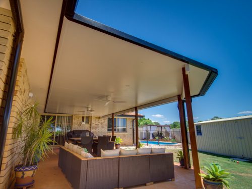 Patio Covers Brisbane with merbau posts