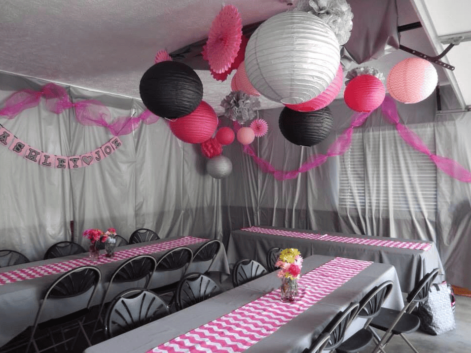 decorating for a carport party